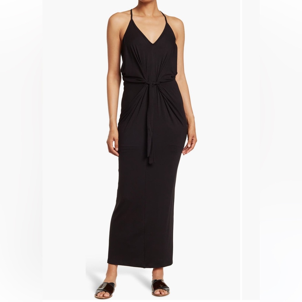 Black Drape The Vanity Room Maxi Dress